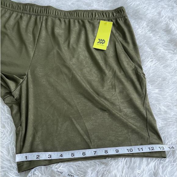 NWT all in motion Training Short olive green Quick Dry Men Sz 2XL NWT - Picture 3 of 11